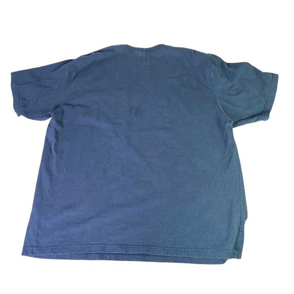 Carhartt Shirt Mens Relaxed Navy Blue Loose Fit Pocket Tee Size XL Crew Neck - Picture 8 of 10